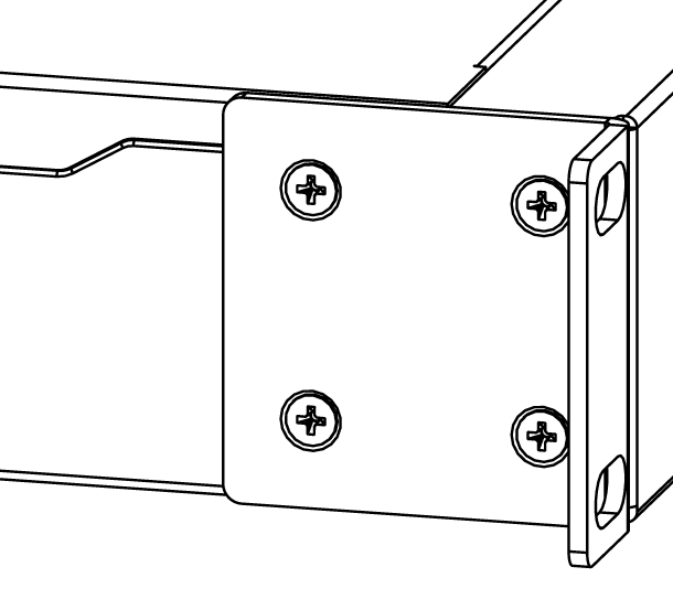 Diagrama de montaje en rack CCR2004